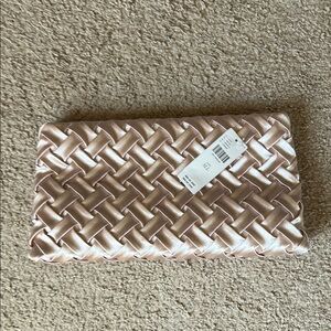 Brand New Anthro Elegant Woven Clutch in Pink